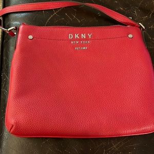 DKNY red crossbody